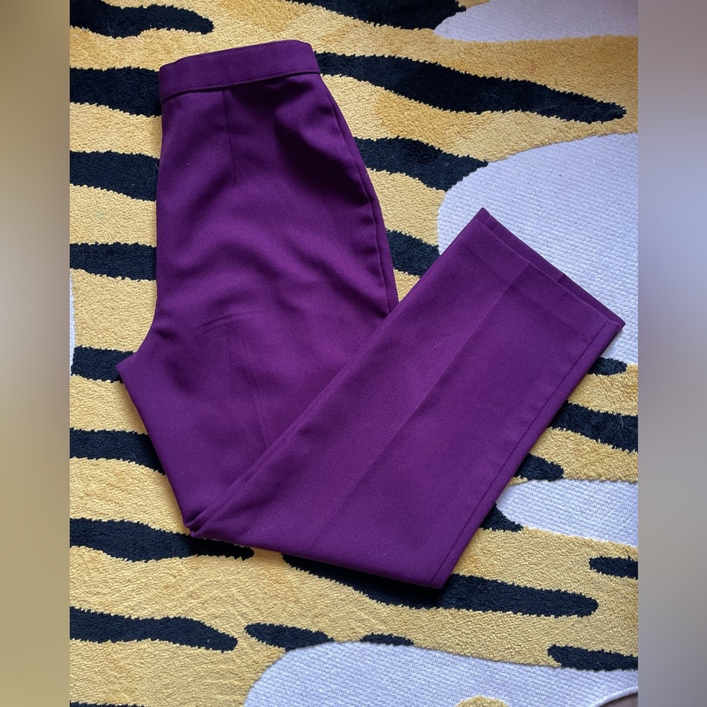 Purple high waist vintage pants